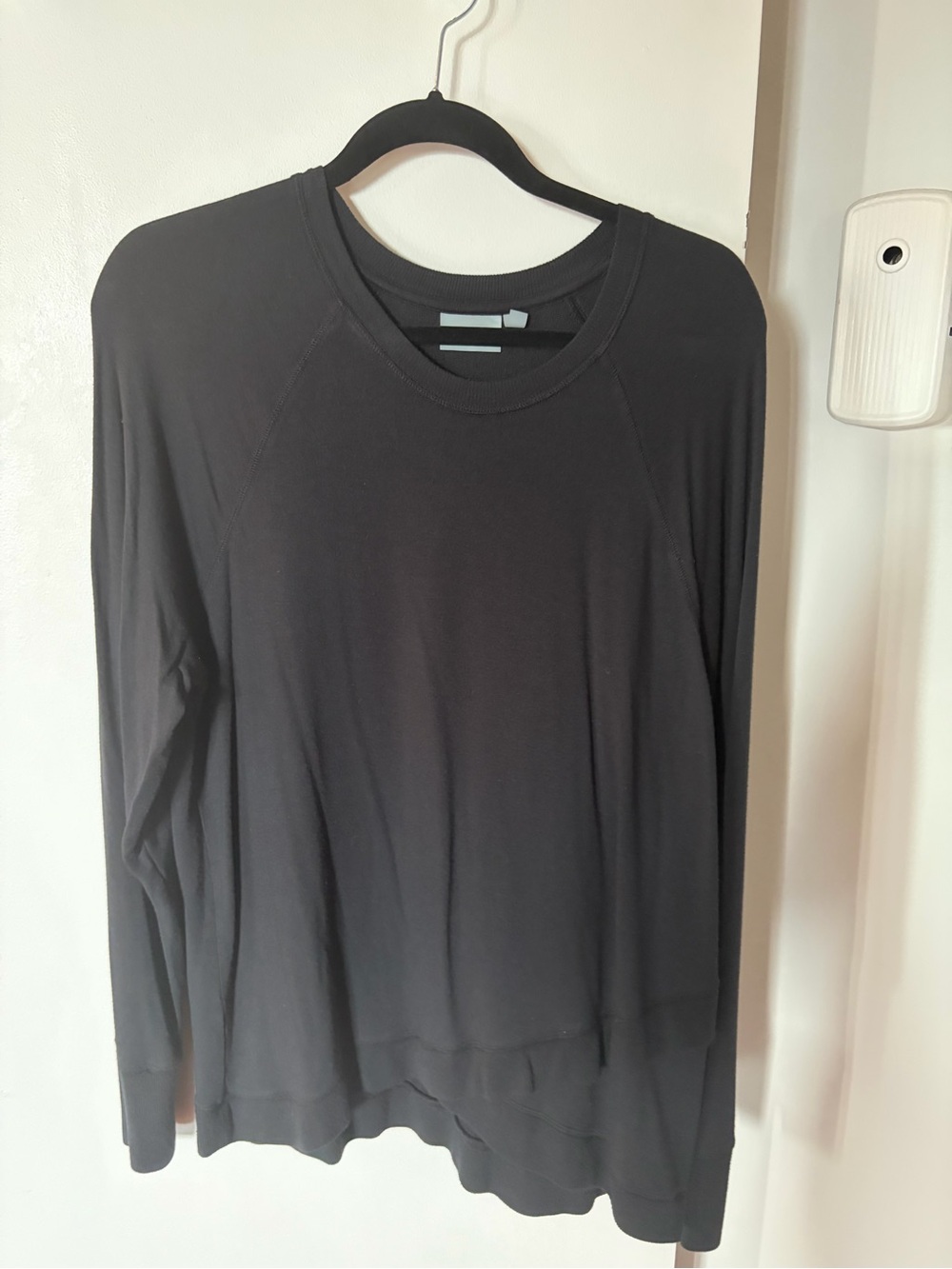 Athleta Long-Sleeve Black Crew Neck